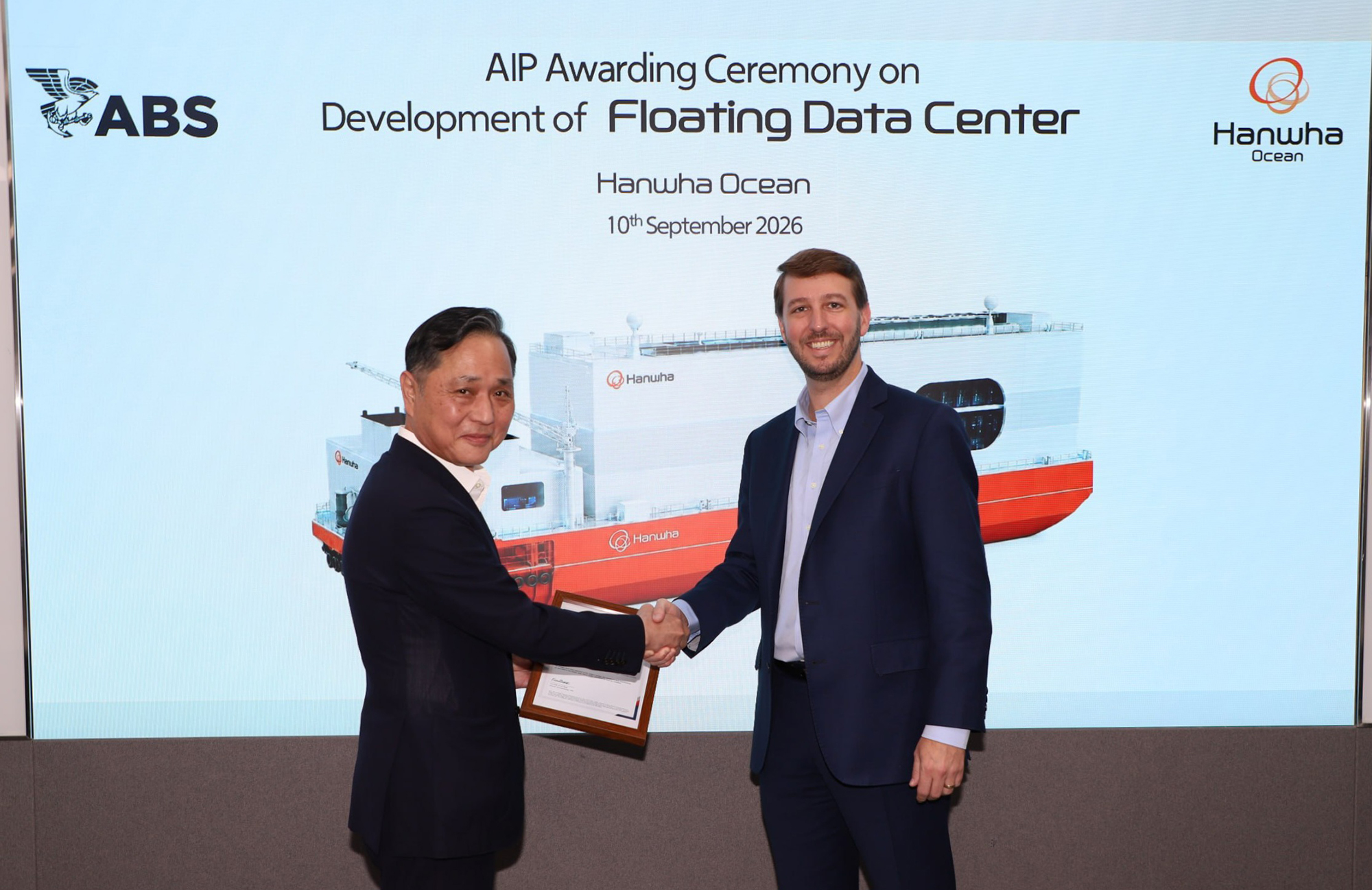 ABS Grants Approval in Principle to Hanwha Ocean’s 60 MW Floating Data Center