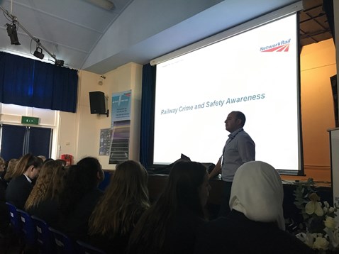 Moulsham High School assembly session