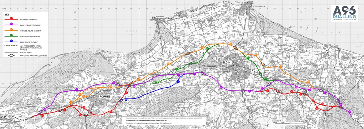 A96 H2F Route Options Long Plan