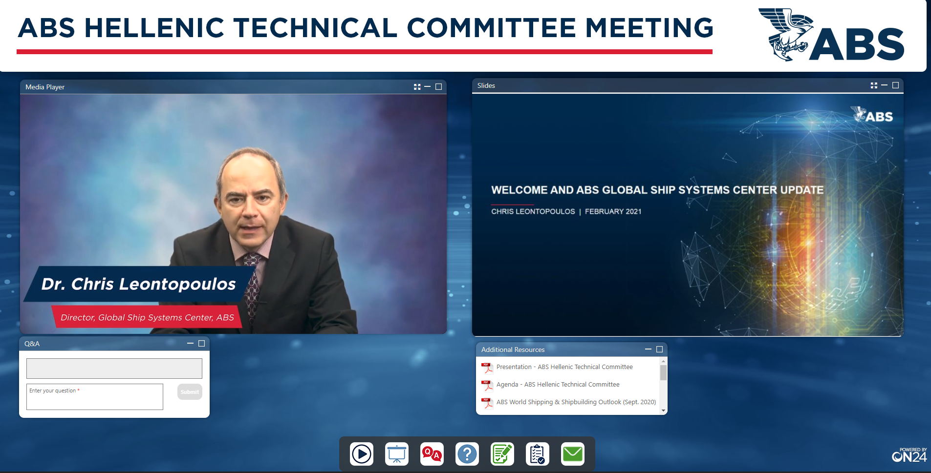 The Sixth ABS Hellenic Technical Committee Meeting