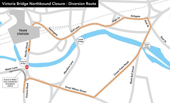 Victoria Bridge Closure Diversion Maps