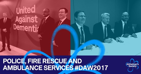 Emergency services unite to be dementia friendly for Dementia Awareness Week: police, fire rescue and ambulance services #DAW2017 (2)