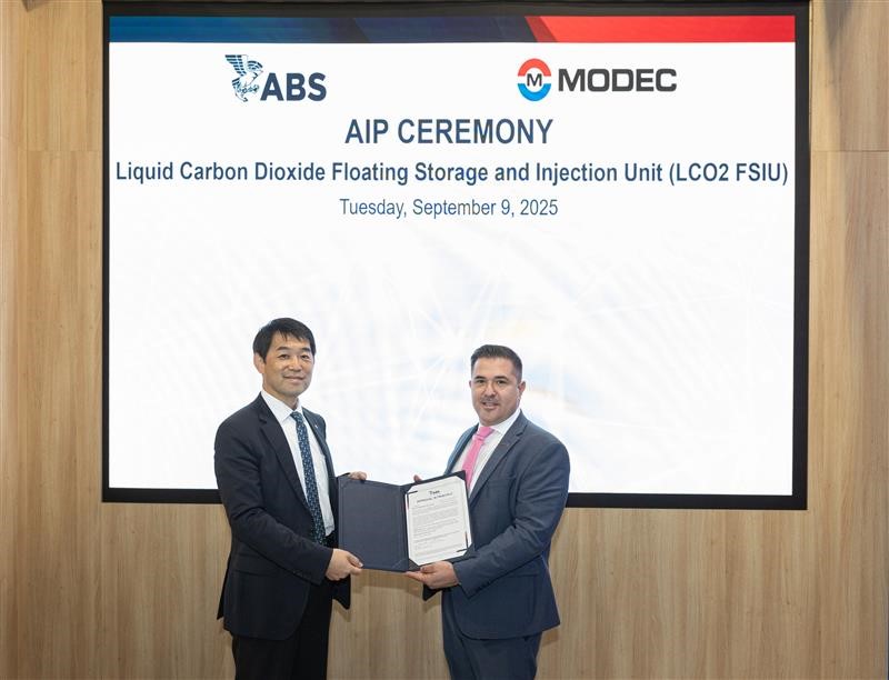 ABS Grants AIP to MODEC's Innovative Offshore LCO2 Floating Storage and Injection Unit