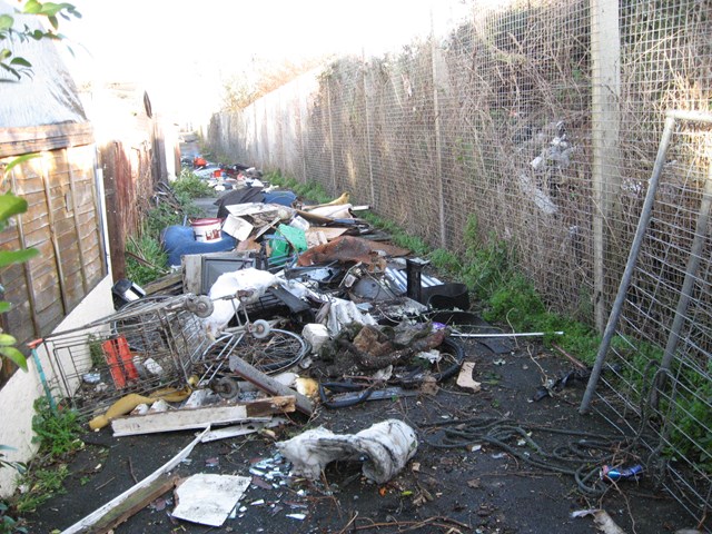 More fly-tipped rubbish in Harwich