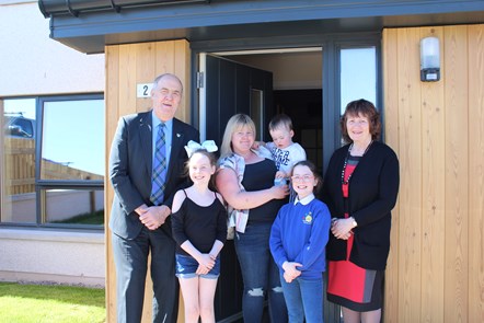 Cruickshank family settle in to one of Moray Council's newest homes