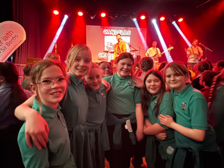 Children from Ysgol Cilgerran enjoying Welsh Music Day