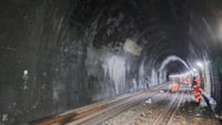 Trains running through the Blackheath tunnel again following pioneering repair work to boost performance: Engineers in Blackheath tunnel