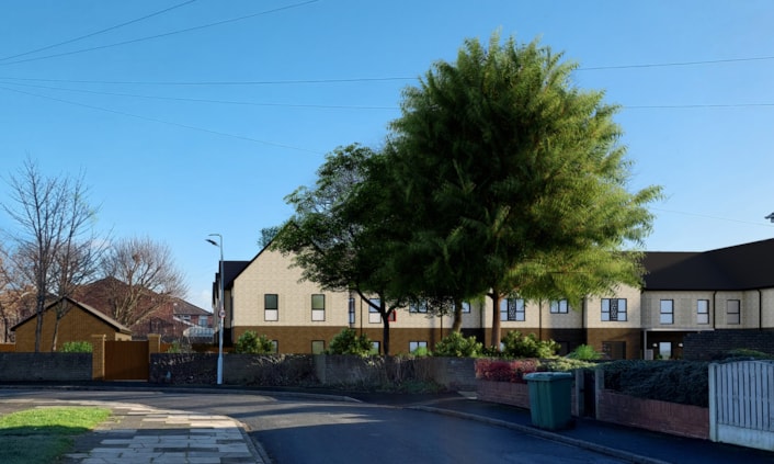 Wood Lane 2: A computer-generated image showing how an affordable housing development proposed for a site at Wood Lane, in Rothwell, Leeds, could look.
