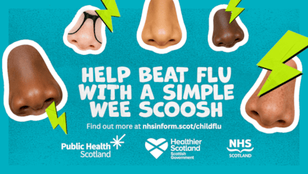 Child flu - wee scoosh - digital banner