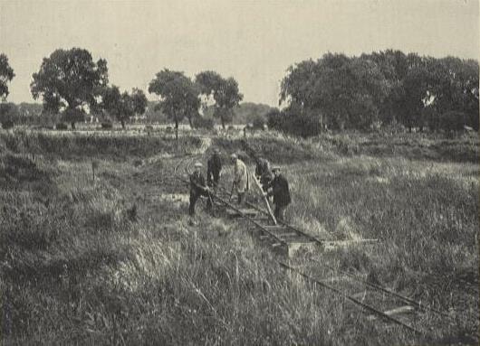 Morden depot site prior to construction ©TfL from the London Transport Museum collection