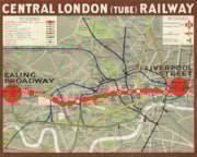 Pocket Central London Railway map, 1912 © TfL from London Transport Museum's collection: Pocket Central London Railway map, 1912 © TfL from London Transport Museum's collection