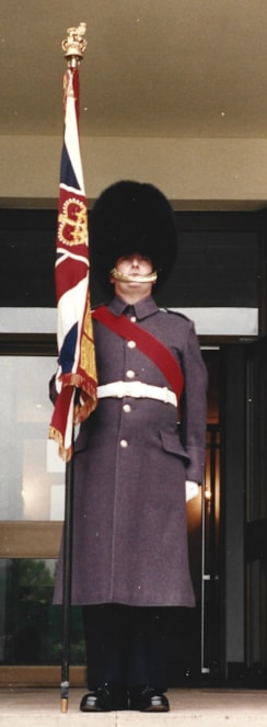 Alf Clempson while serving with the Scots Guards 2