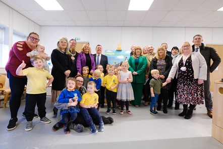 Celebrating the official opening of Dalmellington ECC