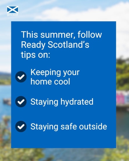 Ready Scotland checklist - Portrait - Hot Weather - SG Resilience - June 2026