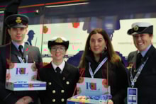 Volunteers for the Royal British Legion and members of Southeastern's Armed Forces Network attended the unveiling of the new livery-11: Volunteers for the Royal British Legion and members of Southeastern's Armed Forces Network attended the unveiling of the new livery-11