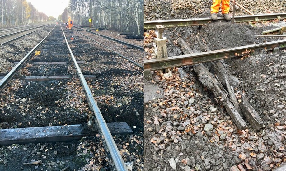 Railway upgrade to improve freight and passenger travel between North and South: Northwich loop track montage December 2018
