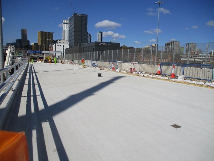 Regent Street Flyover essential maintenance project: work to commence on northern bridge section as southern bridge almost complete: IMG 1281