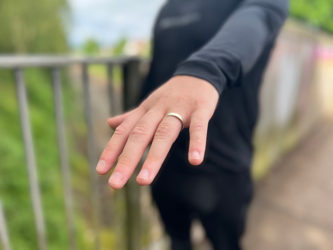Returned wedding ring close up