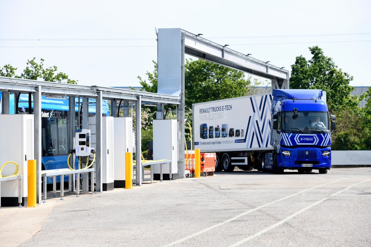 Renault Trucks’ electric HGV at Hoeford