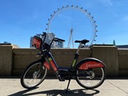 TfL Image - Santander Cycle in Front of London Eye
