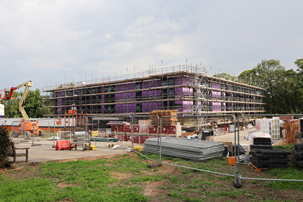 The new Bowgreave Rise care home under construction - August 2022