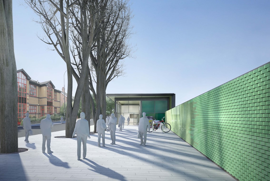 NEW STATION BUILDING AT WEST HAMPSTEAD THAMESLINK: WORK BEGINS: New West Hampstead Thameslink station and public space