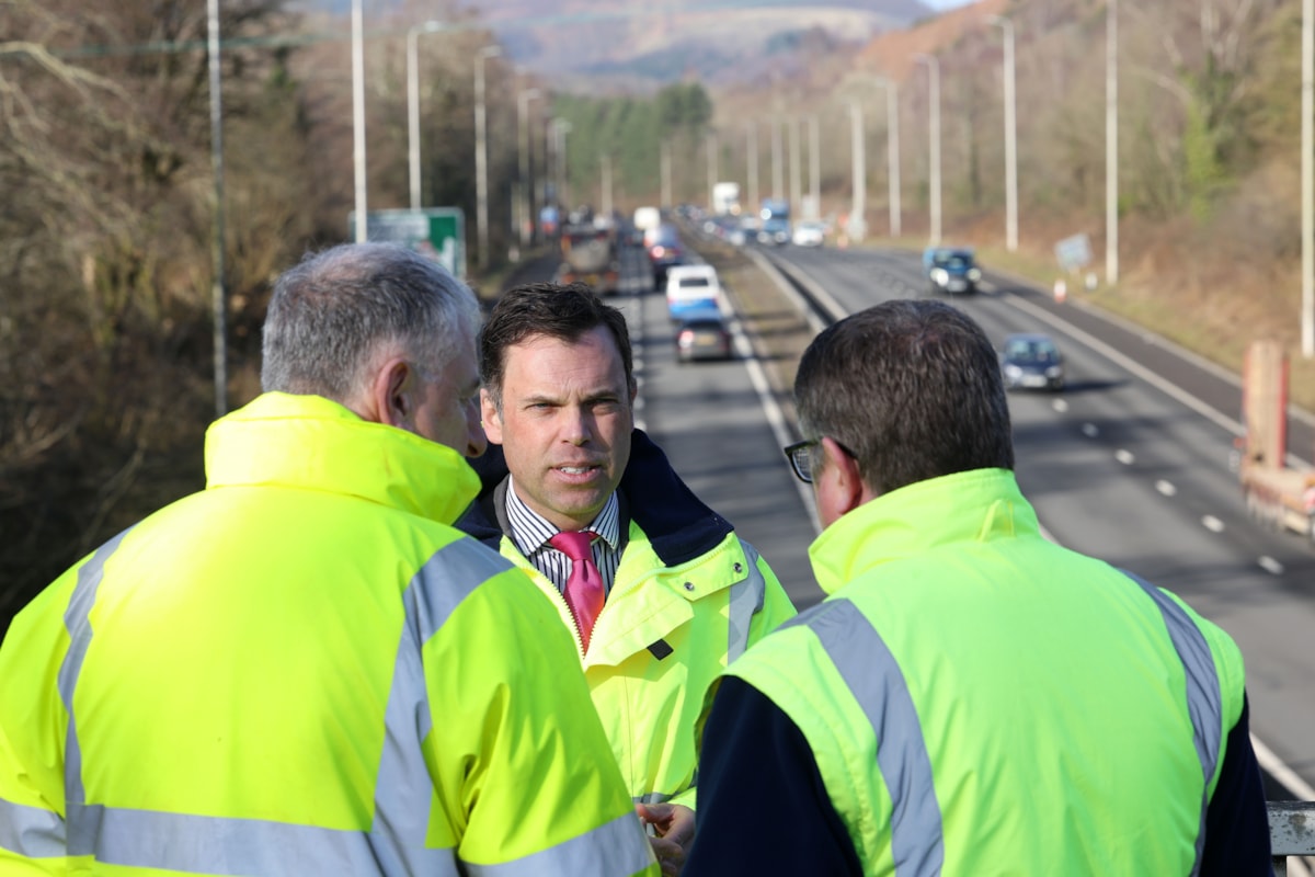 Cabinet Secretary for Transport and North Wales, Ken Skates - A470 - discussing plans