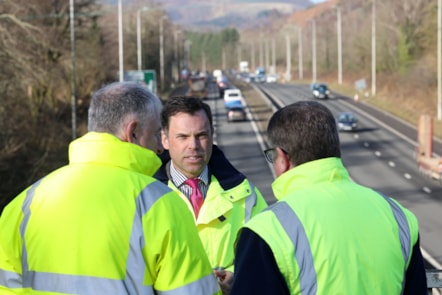 Cabinet Secretary for Transport and North Wales, Ken Skates - A470 - discussing plans