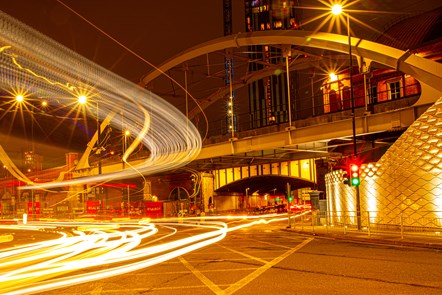 Street scene at night