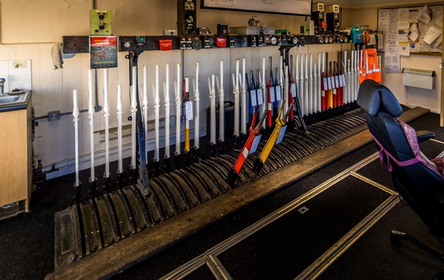 Billingam signal box interior