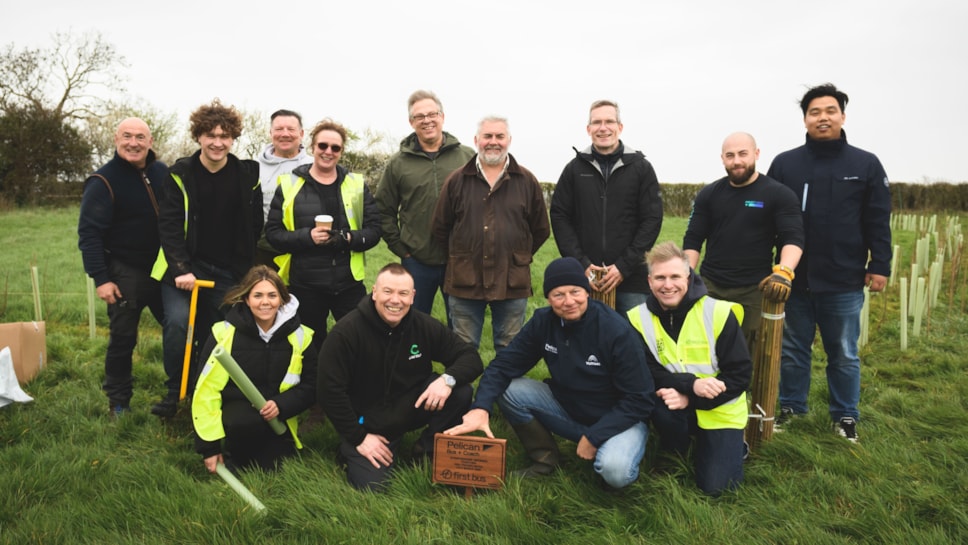 Tree planters from Carma, Pelican and First Bus @JonCraig Photos