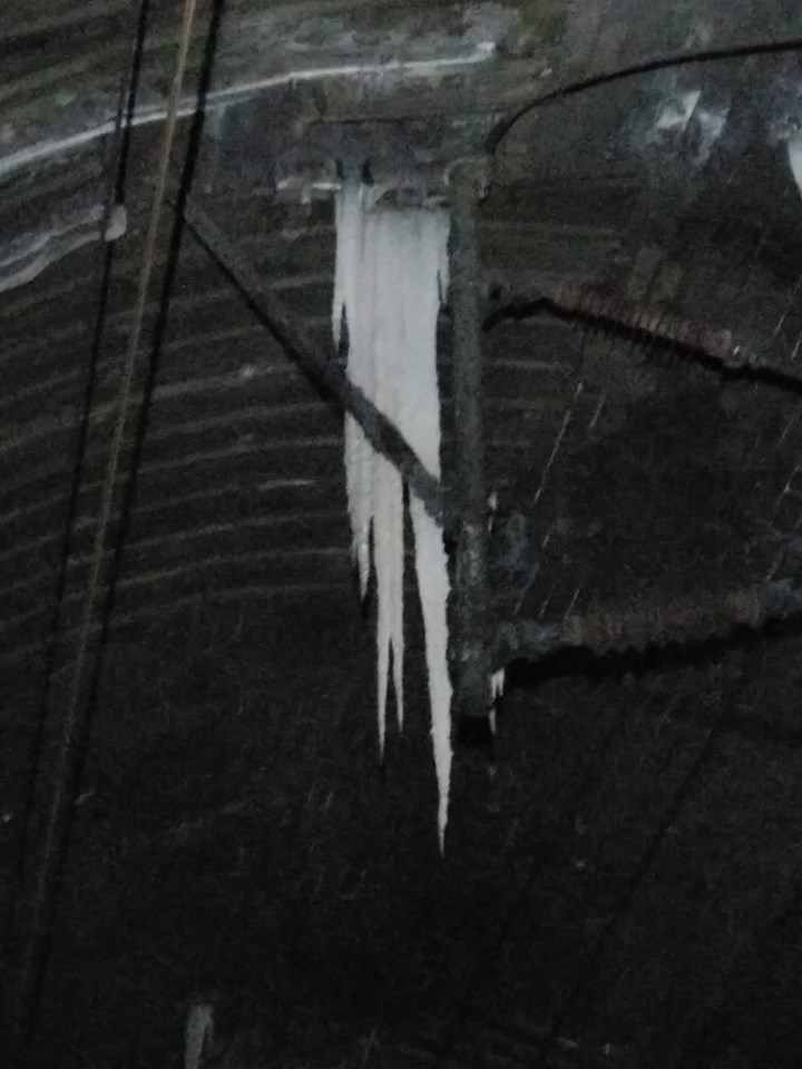 Kilsby tunnel icicles causing havoc