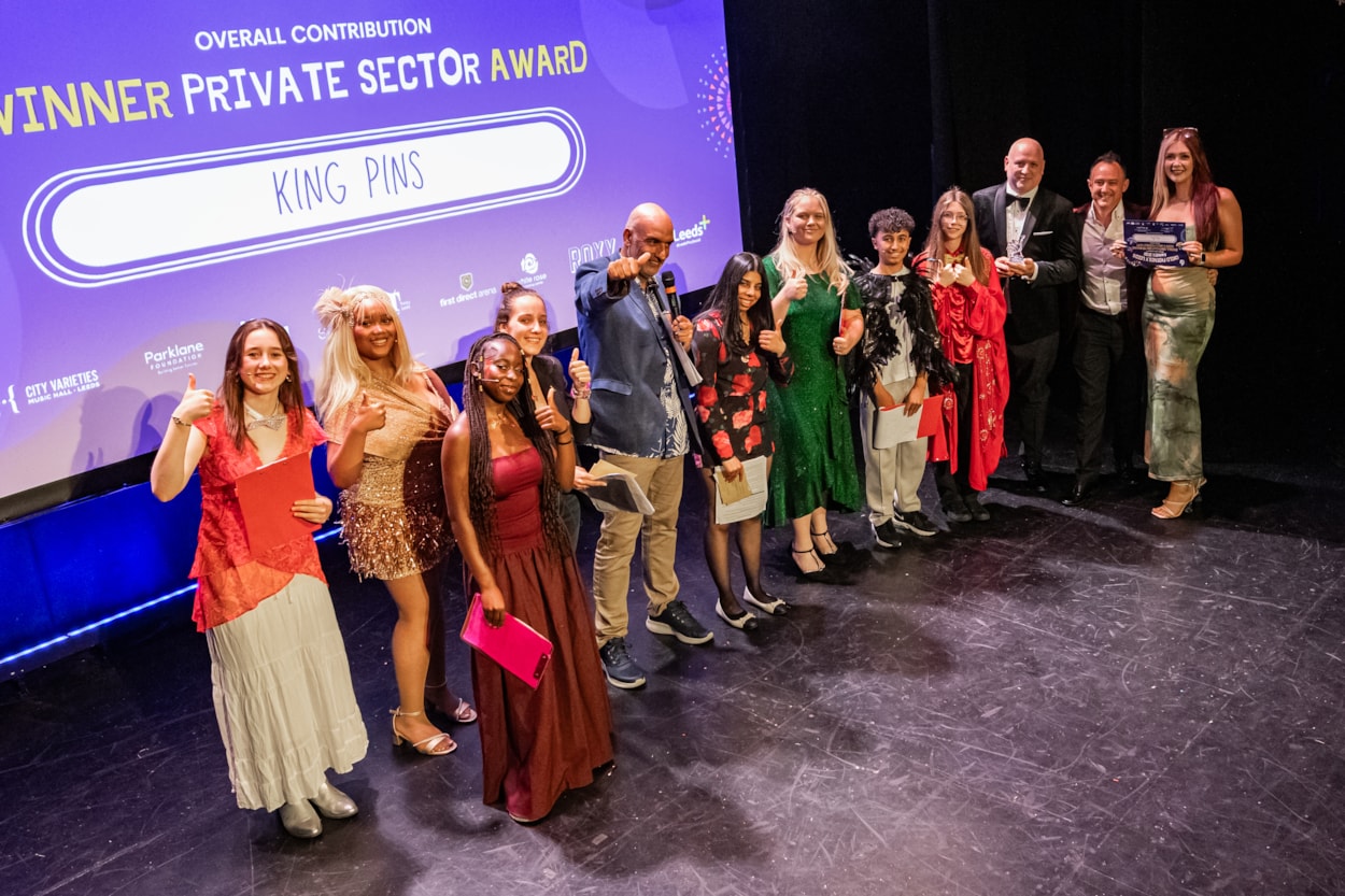 King Pins - Child Friendly Leeds Awards: King Pins White Rose received the private sector award in the Overall contribution to making Leeds a child friendly city category.