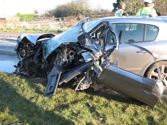 Motorist collides with train after driving through level crossing barrier - Knapton, North Yorks