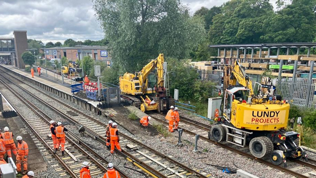 Network Rail engineers have successfully handed back the line between Guildford to Petersfield after a 5-day closure to improve reliability of the railway for customers: Portsmouth Direct Upgrade (1)