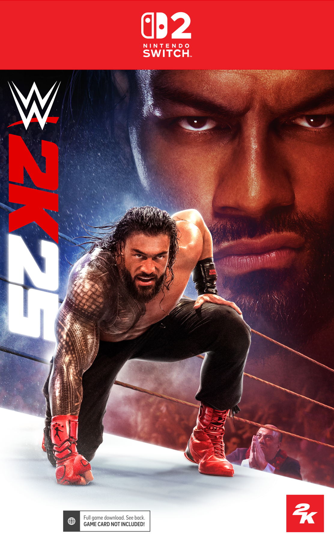 WWE 2K25 Standard Edition Switch 2 Box Art No Rating