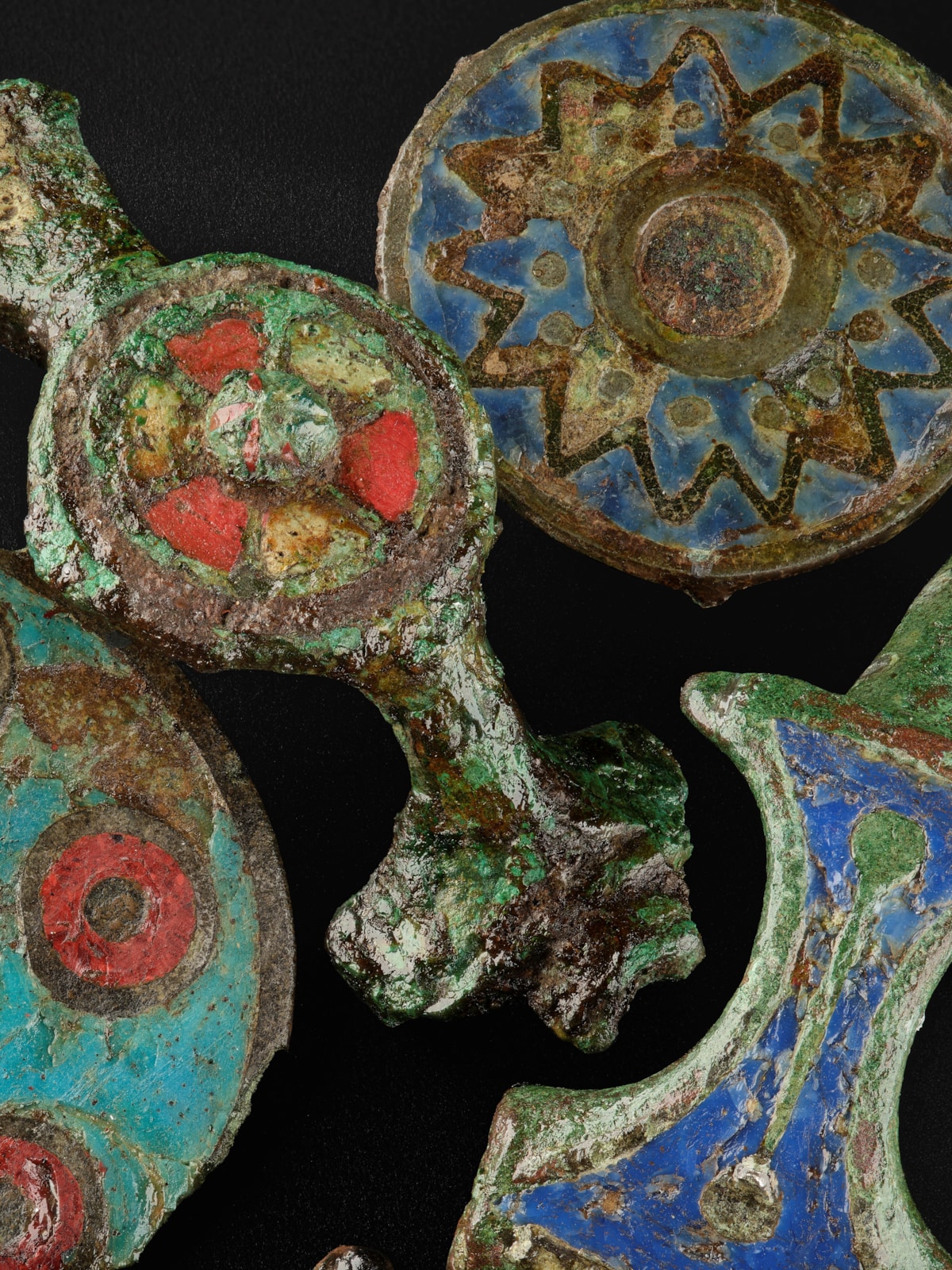 Enamelled brooches, c. 1st - 2nd Century AD. Photo © National Museums Scotland