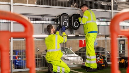 E.ON EV charging install Coventry car park