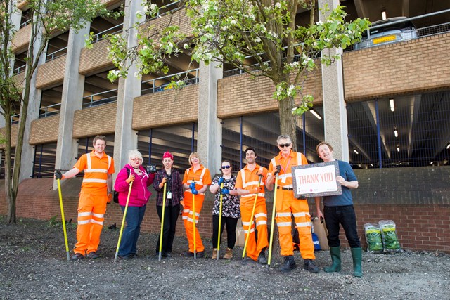 Flower power used to transform scrubland at Reading station: Grow Wild UK project at Reading station