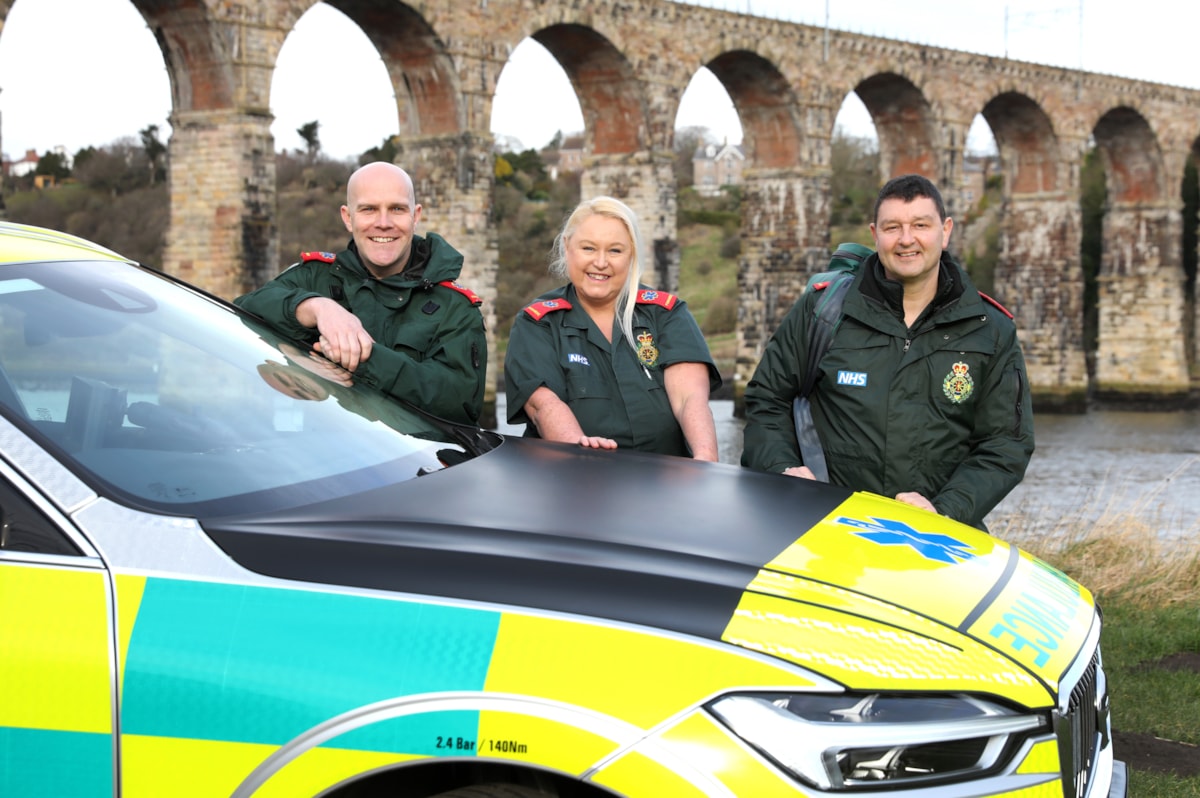 Berwick community paramedics (L-R) Wayne McKay, Julie Cowell, and Paul Mills.