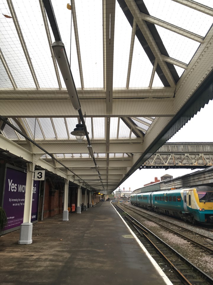 First phase of upgrade work to Shrewsbury station completed: Shrewsbury station upgrade-Platform 3