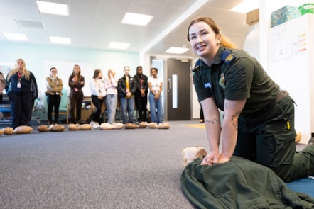 CPR training 1