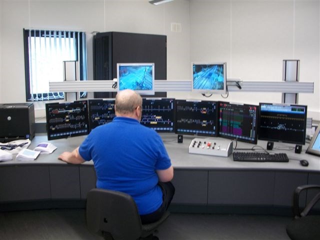 Signalling panel computerised with ERTMS