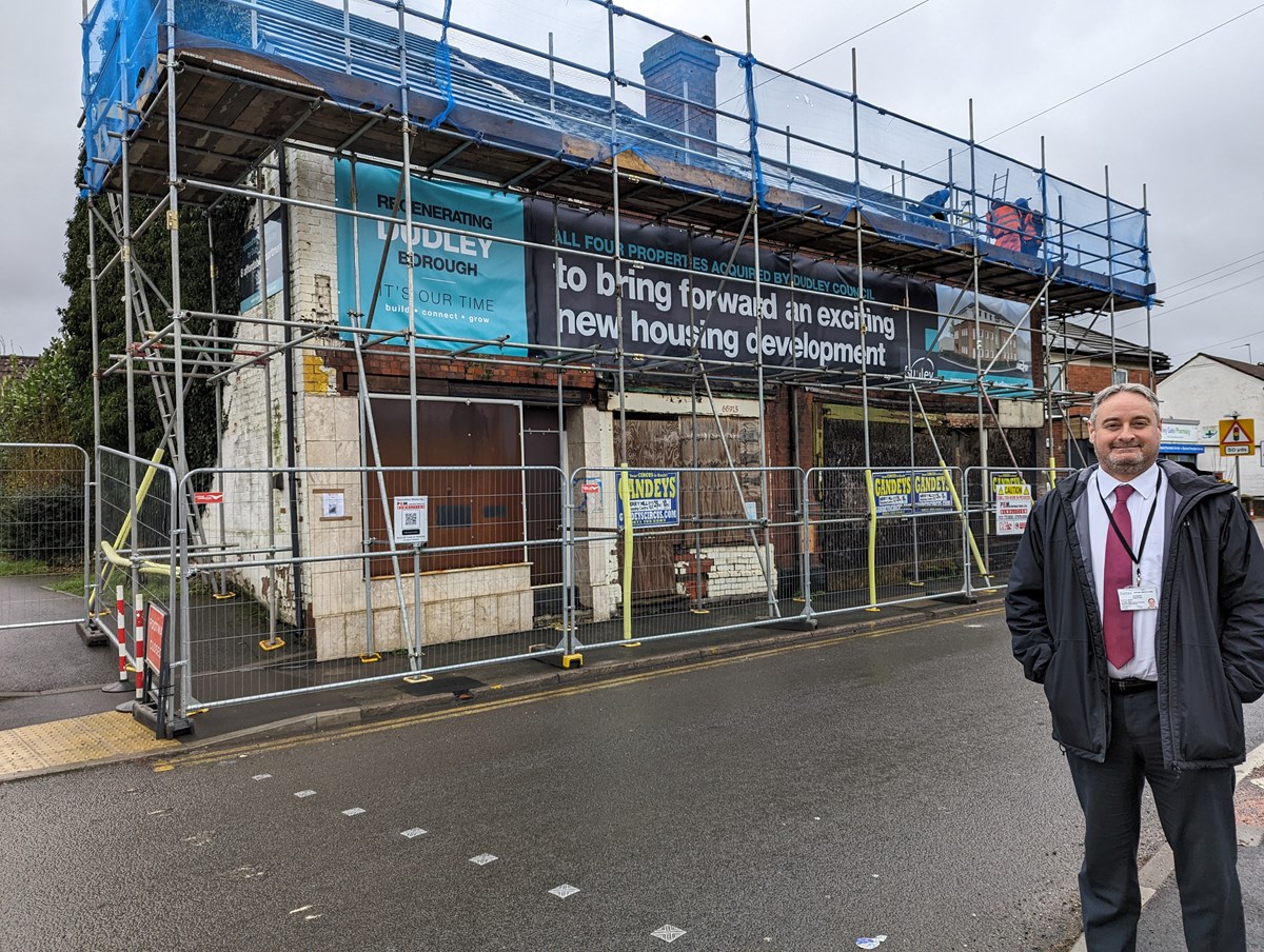 Cllr Paul Bradley at the Colley Gate site