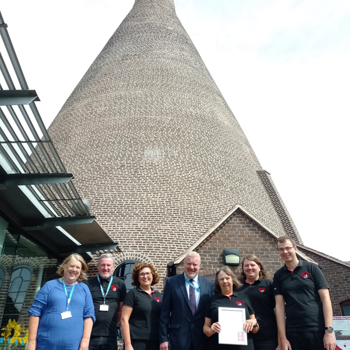 Staff from RHGC with Councillor Damian Corfield