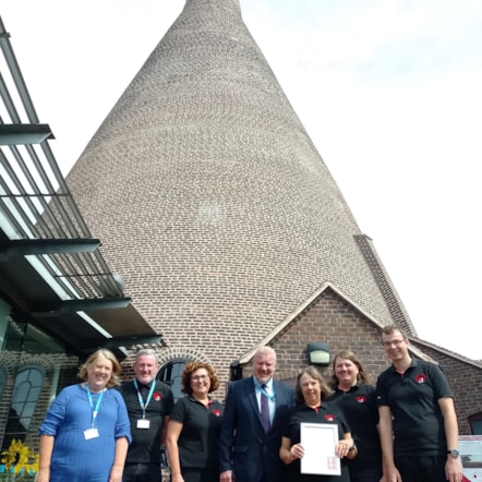 Staff from RHGC with Councillor Damian Corfield