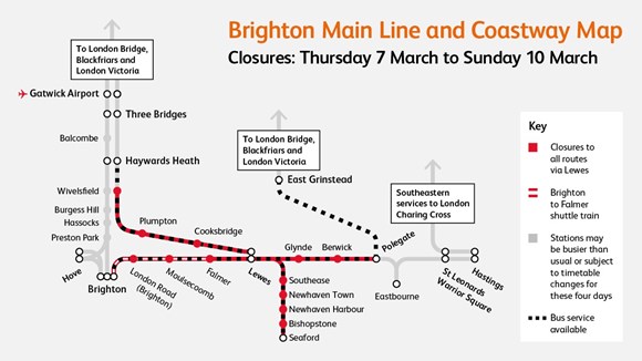 East Grinstead Train Line Map Buses To Replace Trains On Two Working Days Through Lewes As £25M  Signalling Upgrade Is Completed