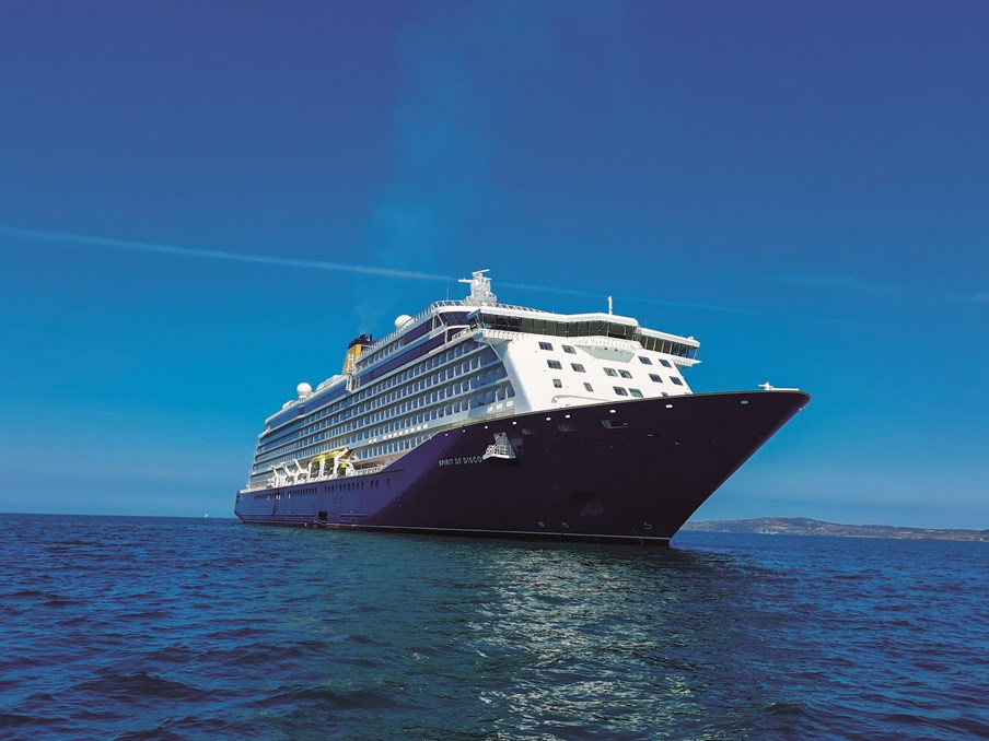 SHP Spirit of Discovery EXT 17369: Saga Cruises' Spirit of Discovery in the Isles of Scilly.
Credit Jackson Thakker
