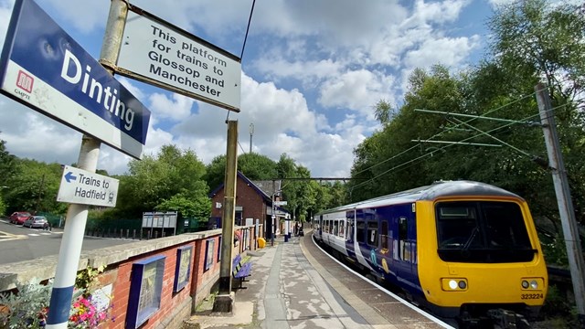 Rail improvements for Manchester to Glossop line passengers: Northern service at Dinting station