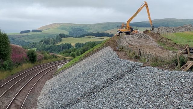 £130m invested to strengthen Scotland’s railway against extreme weather: Embankment strengthening-3
